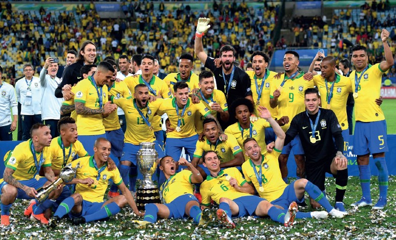 Il Brasile, uno dei favorito per la conquista del Mondiale in Qatar 2022.